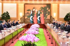 Prime Minister Muhammad Shehbaz Sharif meets with President of People's Republic of China H.E. Xi Jinping.