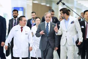 Prime Minister Muhammad Shehbaz Sharif visits the Anzhen Hospital in Beijing
