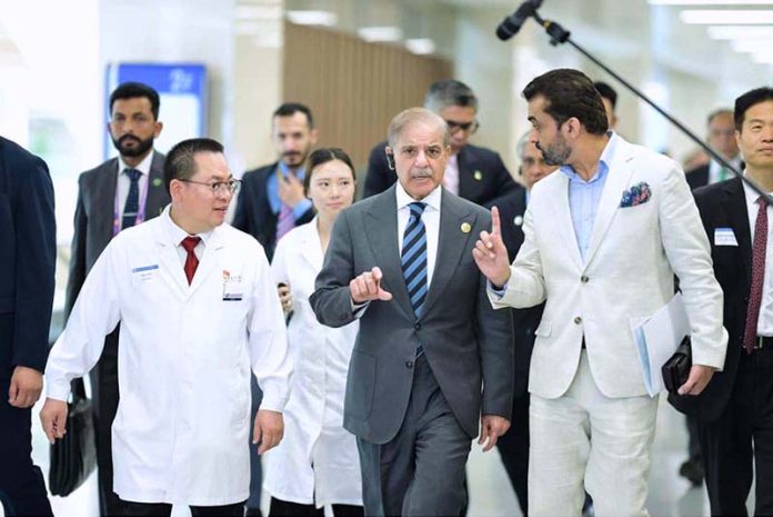 Prime Minister Muhammad Shehbaz Sharif visits the Anzhen Hospital in Beijing