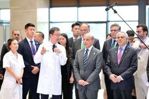 Prime Minister Muhammad Shehbaz Sharif visits the Anzhen Hospital in Beijing