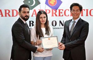 Thailand’s Ambassador to Pakistan, Rongvudhi Virabutr, along with ASEAN Ambassadors, visits Niftysphere Institute of Arts & Designing during the Award and Appreciation Ceremony.