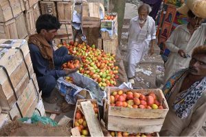 Wholesaler vendor are displaying and selling vegetables to customers at Vegetable Market