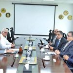 Federal Minister for Petroleum Ali Pervaiz Malik, held a meeting with Ahmed Zahid, CEO and Country Chairman of Chevron Pakistan