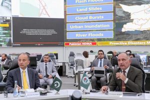 Federal Minister for Climate Change and Environmental Coordination, Dr. Musadik Malik, held a meeting with Chairman National Disaster Management Authority (NDMA), Lieutenant General Inam Haider Malik.