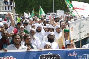 The Eid Milad Un Nabi (PBUH) procession on its way at G-7