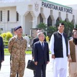Two Chinese aircrafts carrying monsoon relief assistance landed at Nur Khan Base, received by Federal Minister Engr Ameer Muqam and Chairman NDMA Lt. General Inam Haider Malik