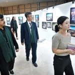 Minister of State for National Heritage & Culture Division Huzifa Rehman visiting during opening ceremony of Digital Immersive Gallery at Islamabad Museum