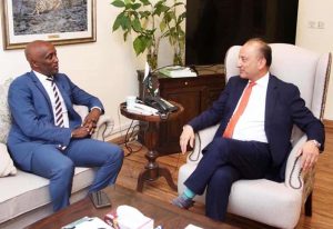 Federal Minister for Climate Change and Environmental Coordination, Dr. Musadik Malik, meeting with UN Resident Coordinator Mohamed Yahya in federal capital.