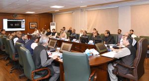 Federal Minister for Maritime Affairs Muhammad Junaid Anwar Chaudhry chairing a meeting of connectivity working group in İslamabad
