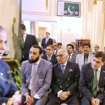 Prime Minister Muhammad Shehbaz Sharif addresses the overseas Pakistanis based in the UK