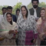 Federal Secretary for Information and Broadcasting, Ambreen Jan, inaugurates a calligraphy exhibition at the Pak-China Center, organized by the Directorate of Electronic Media & Publications (DEMP) in observance of the 1500th Eid Milad-un-Nabi