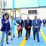 Deputy Prime Minister and Foreign Minister, Senator Mohammad Ishaq Dar, arrives in New York where he was received by Pakistan’s Permanent Representative to the UN, Ambassador Asim Iftikhar Ahmad, Pakistan’s Ambassador to the US, Rizwan Saeed Sheikh, and senior mission officials