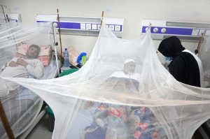 Dengue patients admitted in Holy Family Hospital as dengue outbreak continues to affect the twin cities.