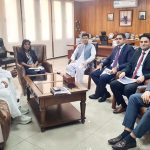 His Excellency Hussain Muhammad, Consul General of Pakistan in Dubai, meets with a delegation from Dubai Taxi Company including Mr. Nasser Mohammad Alhaj (Director), Mr. Saeed Ameen Abdulrahman (Head of Department), and Ms. Juney Annie Abraham (HR Officer), to discuss potential joint recruitment drives for hiring Pakistani drivers. Community Welfare Attachés Mr. Imran Shahid and Mr. Junaid Murtaza also attended the meeting, underscoring the commitment to continued collaboration.