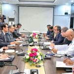 Federal Minister for Power Division, Sardar Awais Ahmad Khan Leghari, in a meeting with the Asian Development Bank delegation led by Director Energy, Joonho Hwang