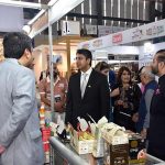 Coordinator to the Prime Minister on Commerce, H.E. Mr. Ihsaan Afzal Khan, visiting stalls at the ‘Made in Pakistan’ Exhibition in Dhaka and appreciating Pakistani exhibitors for showcasing their products