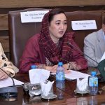 Dr. Mariam Siddiqa, Founder and President of the Women's Chamber of Commerce, addressing the third annual meeting