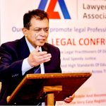 Justice Shahid Bilal Hassan addressing the Annual International Lawyers Association (ILA) Seminar and Dinner at Gray’s Inn, London