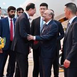 President Asif Ali Zardari being received at Chengdu Shuangliu International Airport by Vice Foreign Minister of China, Mr. Sun Weidong; Vice Governor of Sichuan Province, Mr. Huang Ruixue; Pakistan’s Ambassador to China, Mr. Khalil Hashmi and Chinese Ambassador to Pakistan, Mr. Jiang Zaidong, on his arrival for an official visit to China