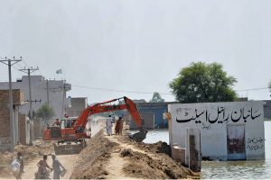 Residents evacuate to safer places as rising waters from several rivers inundate parts of South Punjab.