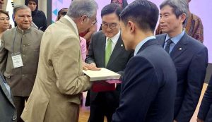 Senator Pervaiz Rasheed attending the inaugural session of the 21st APPCED in Seoul, South Korea.