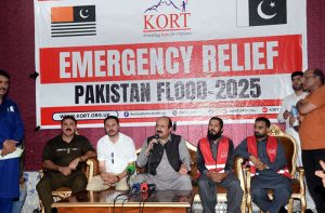 Chairman Prime Minister Youth Programme Rana Mashhood Ahmad Khan addressing the session of Youth Engagement & Skill development.