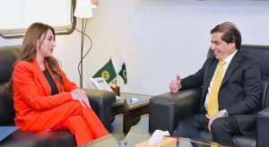 U.S. Chargé d’Affaires Natalie A. Baker meets Federal Minister for Railways Muhammad Hanif Abbasi; discusses regional connectivity, investment, and reform initiatives under the Prime Minister’s vision