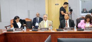Senator Kamran Murtaza presenting Pakistan’s country report at the inaugural session of the 21st APPCED in Seoul, South Korea.