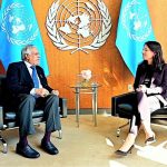 Deputy Prime Minister and Foreign Minister, Senator Mohammad Ishaq Dar met with President of the UN General Assembly, Annalena Baerbock on sidelines of 80th UNGA session