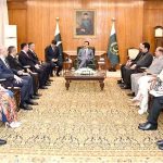 Delegation headed by H.E. Mr. Nuriddin Ismoilov, Speaker of the Oliy Majlis of the Republic of Uzbekistan, calls on the Acting President, Syed Yousuf Raza Gilani at Aiwan-e-Sadr