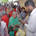 Jabir Bin Hayyan World Federation Islamabad distributes food and daily necessities items among flood-affected people in Chiniot district