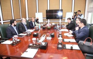 Commerce Minister Jam Kamal Khan and Kazakhstan's Trade Minister Arman Shakkaliyev vow to boost trade to $1 billion and expand cooperation in key sectors.
