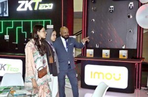Visitors showed a keen interest in the stalls during the final day of the 26th edition of ITCN Asia at the Karachi Expo Centre.
