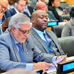 Deputy Prime Minister and Foreign Minister, Senator Mohammad Ishaq Dar delivers remarks in the Commonwealth Foreign Affairs Ministers Meeting (CFAMM) held at UN Headquarters, New York, on the sidelines of the 80th Session of the UN General Assembly