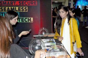 Visitors showed a keen interest in the stalls during the final day of the 26th edition of ITCN Asia at the Karachi Expo Centre.