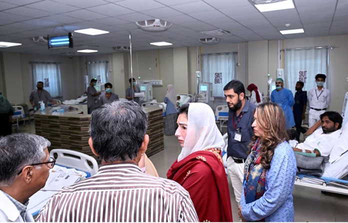 First Lady and Member of National Assembly Bibi Aseefa Bhutto Zardari along with Provincial Minister for Health Dr. Azra Fazal Pechuho visits Benazir Institute of Urology and Transplantation (BIUT) Shaheed Benazirabad. She also inspected the state-of-the-art robotic surgery, dialysis center, radiology and laboratory and inaugurated the Central Sterilization Services Department (CSSD)