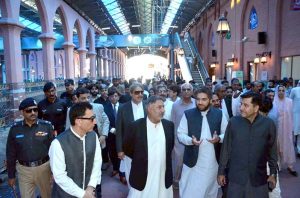 Senate Standing Committee on Railways visits Railway Headquarters Lahore.