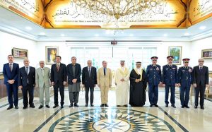 Interior Minister of Bahrain General Rashid Bin Abdullah Al Khalifa calls on Prime Minister Muhammad Shehbaz Sharif