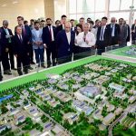 President Asif Ali Zardari being briefed on the academic and cultural role of Kashgar University
