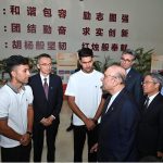 President Asif Ali Zardari interacting with Pakistani students at Kashgar University