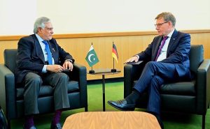 Deputy Prime Minister and Foreign Minister Senator Mohammad Ishaq Dar met with German Foreign Minister Dr. Johann Wadephul, on the sidelines of 80th UNGA session.