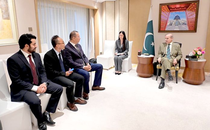 Business Executives of Chinese companies from textiles, IT, Agriculture, Industry, Mines and Minerals, Roads and Digital Connectivity, E-commerce and Space Technologies sectors call on Prime Minister Muhammad Shehbaz Sharif
