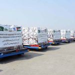 On directions of Prime Minister, NDMA dispatched 22nd relief consignment with support of Al-khidmat Foundation from Allama Iqbal International Airport.