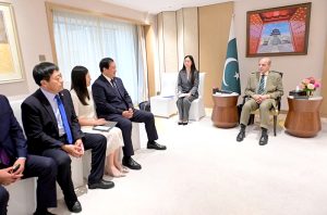 Business Executives of Chinese companies from textiles, IT, Agriculture, Industry, Mines and Minerals, Roads and Digital Connectivity, E-commerce and Space Technologies sectors call on Prime Minister Muhammad Shehbaz Sharif
