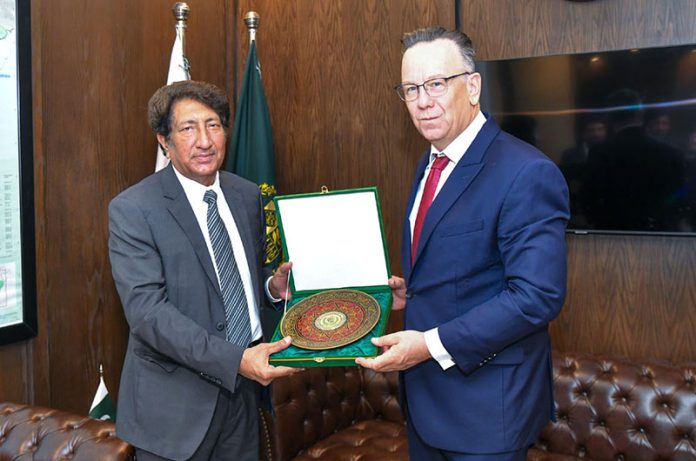 Federal Minister Muhammad Mueen Watto meets Polish Ambassador Maciej Pisarski to discuss recent flood challenges and future cooperation