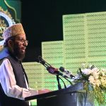 Federal Minister for Religious Affairs and Interfaith Harmony, Sardar Muhammad Yousaf addresses Mehfi-e-Naat-e-Rasool (SAW) organized by Ministry of Religious Affairs with collaboration of Pakistan National Council of Arts at PNCA