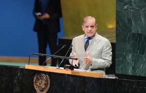 Prime Minister Muhammad Shehbaz Sharif addresses the 80th Session of the United Nations General Assembly.