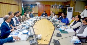On the special directions of Prime Minister Muhammad Shehbaz Sharif, Federal Minister for Poverty Alleviation and Social Safety, Syed Imran Ahmed Shah, chaired a high-level meeting today at the Ministry to review and coordinate the flood relief operations being undertaken by the attached departments of Poverty Alleviation and Social Safety (i.e. BISP, PBM, TVO, PPAF)