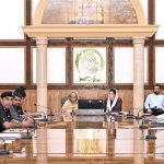 First Lady of Pakistan and MNA, Bibi Aseefa Bhutto Zardari, accompanied by Sindh Health Minister Dr. Azra Fazal Pechuho, reviewing flood preparedness measures