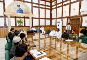 First Lady of Pakistan and MNA, Bibi Aseefa Bhutto Zardari, accompanied by Sindh Health Minister Dr. Azra Fazal Pechuho, reviewing flood preparedness measures